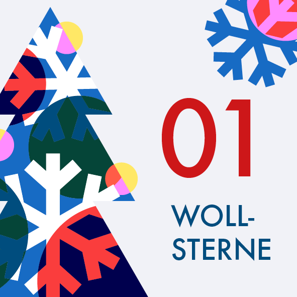 Adventskalender-Türchen Nr. 1: Wollsterne